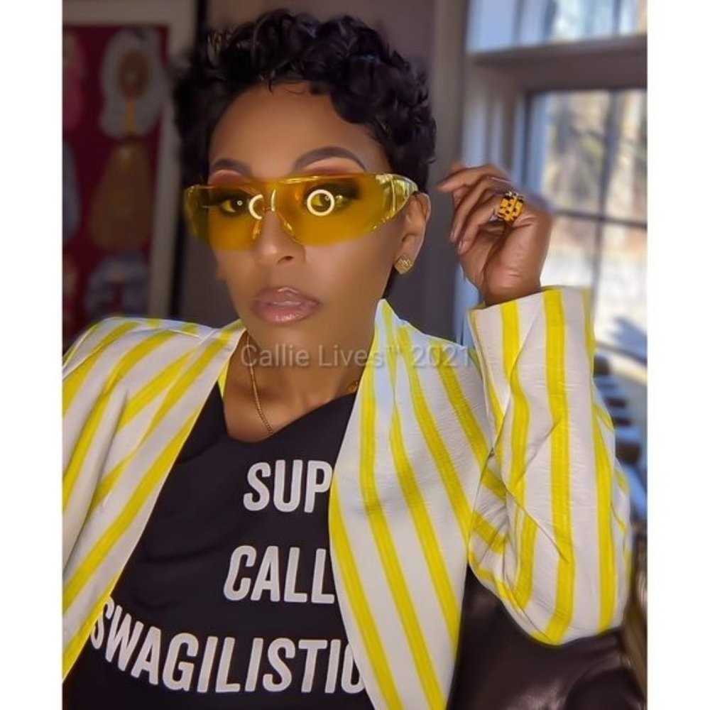 Miz Safety Yellow Shield Shades Sunnies Glasses